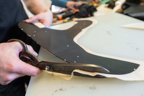 werkplaats kussen knippen